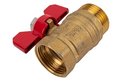Шаровой кран ProfEco 1 ВР-НР, муфтовый, бабочка, Ду25, Ру20 11Б27п1 PE-1FMB