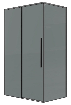 Душевой уголок Grossman Galaxy 120.K33.01.1490.42.10 140x90 тонированный, графит сатин