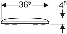 Крышка-сиденье для унитаза Geberit iCon Square 500.837.01.1 быстросъемная с микролифтом