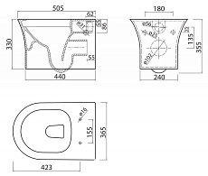 Крышка-сиденье BelBagno Tanto BB2034SC с микролифтом