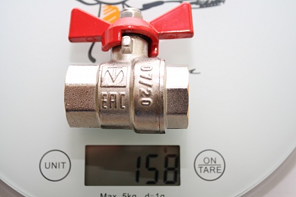 Шаровой кран Valtec Base рукоятка бабочка 1/2" внутренняя-внутренняя VT.217.N.04