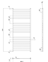 Полотенцесушитель водяной Ravak Degree 50x120