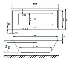 Акриловая ванна Excellent Heaven Slim WAEX.HEV18WHS 180x80