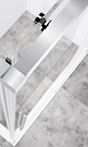 Душевой уголок Vincea Slim-N VSS-4SN9010CLBN 100x90 брашированный никель, прозрачное