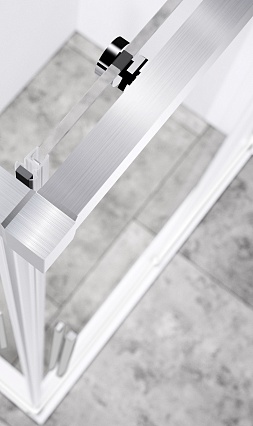 Душевой уголок Vincea Slim-N VSS-4SN9010CLBN 100x90 брашированный никель, прозрачное