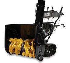 Снегоотбрасыватель Champion 7,0 лс, 61см 6F/2R гусеницы 3л 90 кг электростартер, фара, обогрев рук STT761E