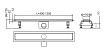 Трап для душа RGW Shower Drain SDR-01-80-E1 80x9 см, c решеткой