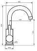 Смеситель для раковины Dorff Logic SS D3002101SS нержавеющая сталь