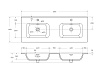 Мебель для ванной Cezares Eco-Cer-N 120 см, 4 ящика Фисташковый Софт
