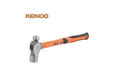 Молоток с круглым бойком KENDO с фибергласовой рукояткой, 450 г 25139
