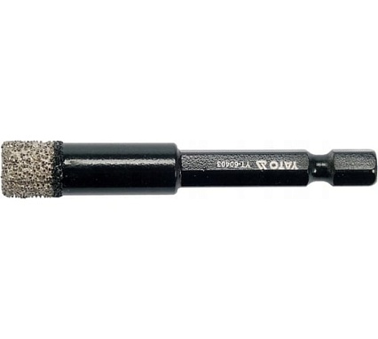 Коронка алмазная по плитке 10 мм, HEX Yato YT-60403