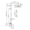 Душевая стойка WasserKRAFT A288.160.217.BM Thermo с термостатом, черный