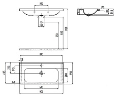 Раковина Creavit Ideal ID090 90 см