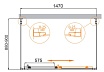 Душевой уголок Cezares MOLVENO-AH-12-150/90-C-BORO-IV 150x90 прозрачный, брашированное золото