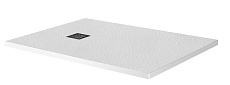Поддон для душа BelBagno TRAY-MR-UNO-AH-120/90-35-W-NO 120x90 белый, накладка черный