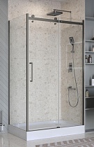 Душевой уголок BelBagno MARINO-2-AH-1-130/80-C-GM 130x80 прозрачный, оружейная сталь