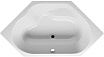 Акриловая ванна Riho Winnipeg Plug&Play 145x145 см с монолитной панелью