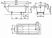 Стальная ванна Kaldewei Cayono 747 150x70 см easy-clean, арт. 274700013001