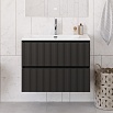 Тумба с раковиной BelBagno Uno 80 см Темно-серый матовый