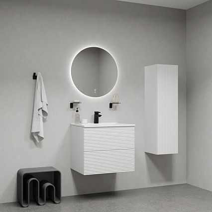 Тумба с раковиной Iddis Bild 60 см белый BIL60W0i95K