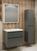 Мебель для ванной Grossman Меркадо 80 см графит матовый