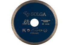 Диск алмазный сплошной (125х22,2 мм) CERAMICS MARBLE Solga Diamant 15700125