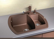 Кухонная мойка Florentina Нире К 63 см, коричневый FG