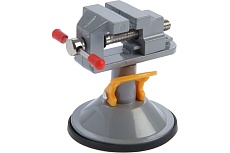 Мини-тиски Тундра алюминиевые, крепление на присоске, поворотные на 180, 35 мм 7003027