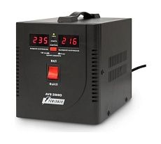 Стабилизатор напряжения Powerman 1ф 2 кВА AVS 2000 D Black 6028664