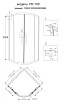 Душевой уголок Grossman Pragma PR-100G 100x100 четверть круга, золото