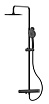 Душевая стойка Arrow AG3318MB с термостатом, черный матовый
