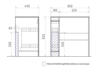 Столешница Vigo Urban 80 см белый, st.URB.80