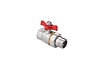 Шаровой кран со сгоном MVI американка, бабочка ВН/НАР ДУ 15, 1/2" BV.520.04