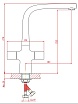 Смеситель для кухонной мойки Orange Lotos M31-000cr