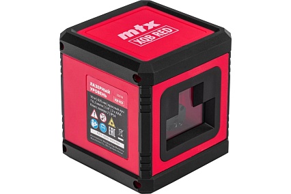 Лазерный уровень MTX xqb red basic set, 10 м, красный луч, батарейки, резьба 1/4" 35018