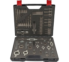 Набор метчиков и плашек H-Tools M3-M12 HSS-G 52пр 491060HT