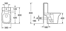 Чаша для унитаза BelBagno Torino BB10134CP