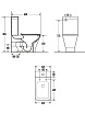 Унитаз-компакт AQUAme AQM1005 / AQM1102 безободковый, с микролифтом