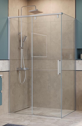 Душевой уголок BelBagno SOFT_CLOSE-1-AH-1-110/100-C-Cr 110x100 прозрачный, хром Душевой уголок BelBagno SOFT_CLOSE-1-AH-1-110/100-C-Cr 110x100 прозрачный, хром