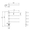 Полотенцесушитель электрический Wonzon&Woghand Hamburg WW-AL314-MB черный матовый