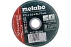 Круг отрезной по нержавеющей стали (125 x 1.6 x 22,2 мм) SP-Novorapid RU Metabo 617178000