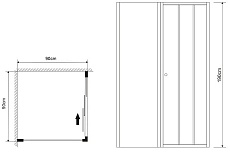 Душевой уголок Grossman Falcon GR-D90-P90Fa 90x90 прозрачный, хром