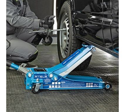 Гидравлический подкатной домкрат Stels LOW PROFILE QUICK LIFT быстр.подъем, 3 т, 75-515 мм, проф. 51136
