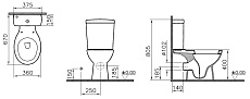 Унитаз компакт Norm Nord 9845B099-7201