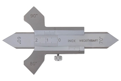 Шаблон сварщика Ушерова-Маршака 0-20 мм, 0.1 мм Wiederkraft WDK-WT2001