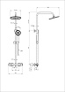 Душевая стойка Wonzon&Woghand Stay 1 WW-B3051-A-CR термостат, хром