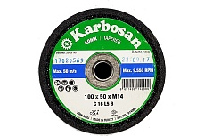 Круг шлифовальный (100х50 мм, М14) Karbosan KAR-914200