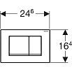 Кнопка смыва Geberit Delta30 115.137.21.1 хром