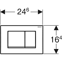 Кнопка смыва Geberit Delta30 115.137.21.1 хром