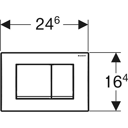 Кнопка смыва Geberit Delta30 115.137.21.1 хром